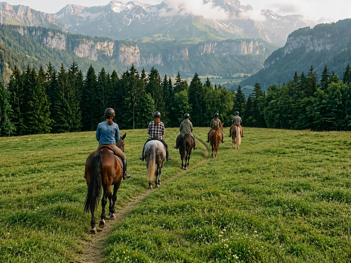 Balade à cheval en Savoie, autour de Ugine