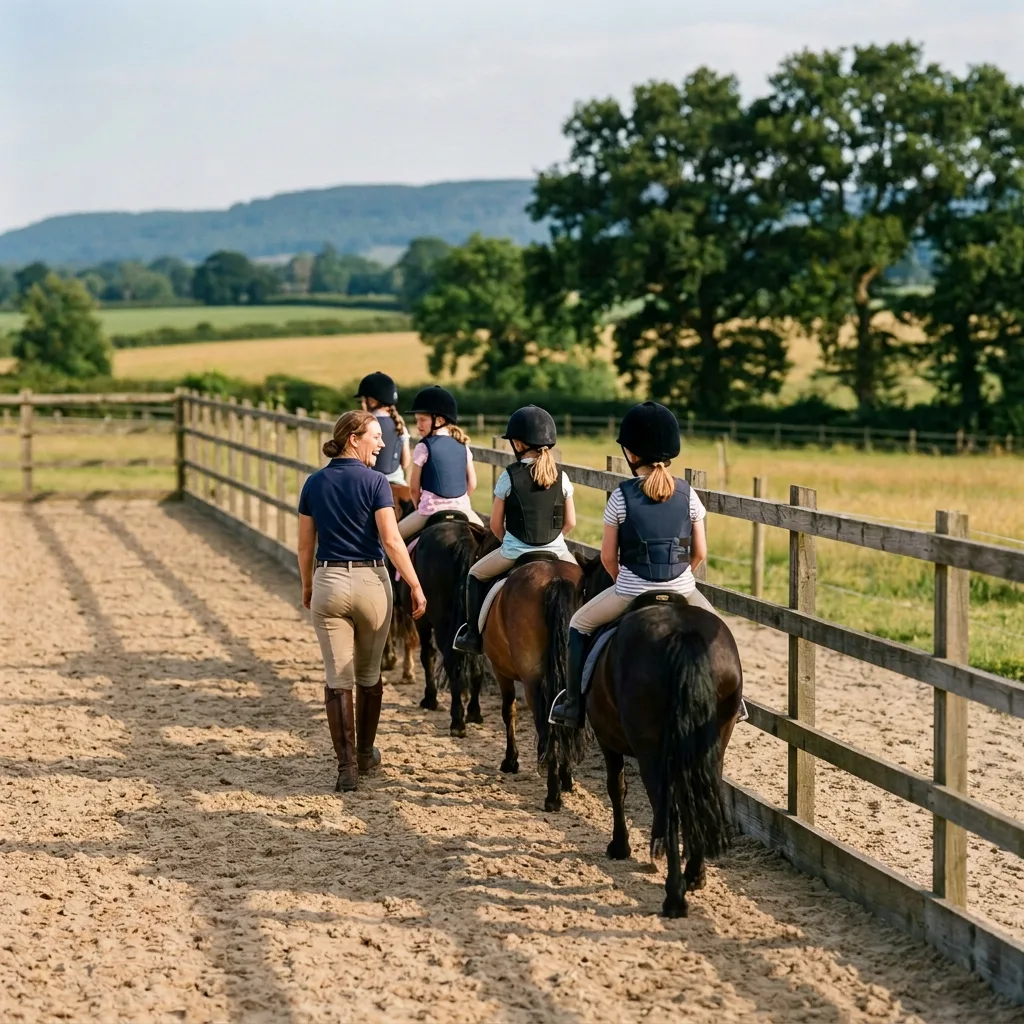 Cours de poney à Ugine, Savoie